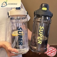 Botol Air & Botol Air Sukan 2L Kapasiti Besar Dengan Pemegang & 2L Sports Water Bottle & Drinking Bo