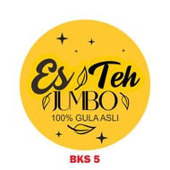 Stiker Es Teh Jumbo 100% Gula Asli - Stiker Es Teh Segar - Stiker Es Teh Manis - Stiker Es Teh Kekin