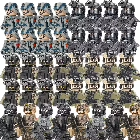 Modern Military Figures Building Blocks Specia Force Russia Russia Ukraine War US Germany Commandos
