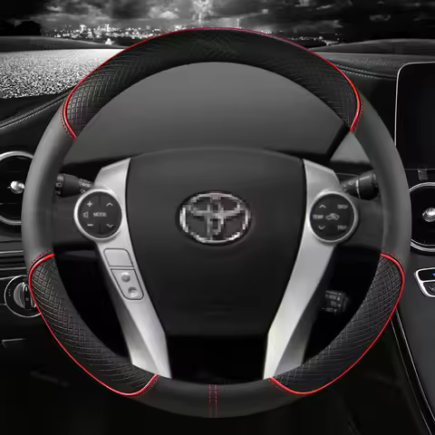 Microfiber Leather Car Steering Wheel Cover For Toyota Prius 30 20 Prius V Prius C Prius Prime Massa