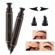 NEWTAP 2pcs/box 2 Pens Eyeliner Stamp Waterproof Liquid Eye Liner Wing Eyeliner Stamp Tool Fashion Smudgeproof Winged Eyeliner Stamp Wingliner