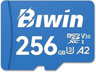 Biwin MS210 Micro SDXC SD Memory Card 256GB, Up to 210 MB/s, UHS-I V30 4K UHD A2 U3 SD Card for Digi