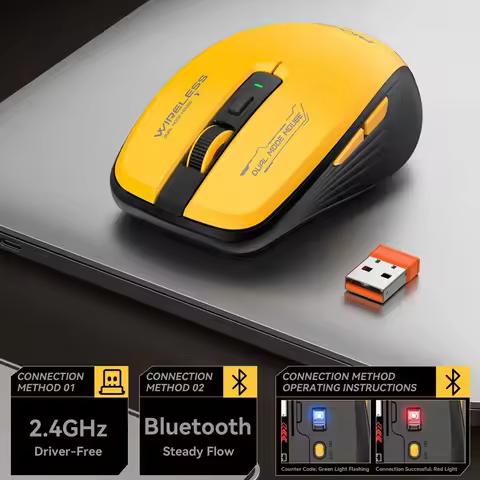 M303L 2.4GHz Bluetooth Wireless Mouse DPI Adjustable Rechargable Portable Silent Mouse for Tablet No