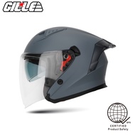 Motors Alliance GILLE 172 Plain Motorcycle Accessories Helmet half Face with Icc