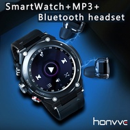 [ 2021new] MP3 player smart watch, two ear communication, Bluetooth headset, three in one waterproof