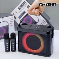 ลำโพงบลูทูธ รุ่น YS-219 /K12 home ktv ชุดเสียงไมโครโฟน ลำโพงมีสายหิ้ว สะดวกในการพกพา เสียงดีเยี่ยม