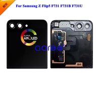 New Model Super AMOMLED LCD Screen For Samsung Z Flip 5 F731 F731B F731U External LCD Screen Touch D