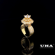 N800 Nhẫn nữ đính đá CZ cao cấp sáng lấp lánh UHA