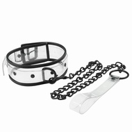 Manufacturer Wholesale Leather Alternative Toys Bundled Bondage Adult Sexy Collar Collar Transparent Collar