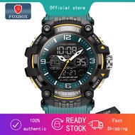 FOXBOX Waterproof Fashion Digital Sport Luminous Silicone LIGE Watch For Men