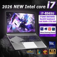 2026 Newhigh-performance Intel core i7-8565U laptop, backlit keyboard+built-in camera, free Windows 
