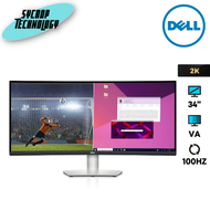 จอมอนิเตอร์ Dell S3423DWC 34" VA Curved Monitor 100Hz ประกันศูนย์ เช็คสินค้าก่อนสั่งซื้อ