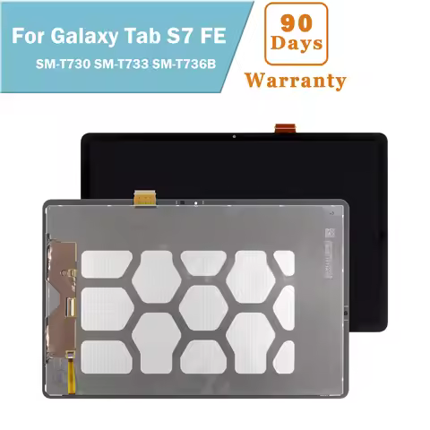 12.4 Inches For Samsung Galaxy Tab S7 FE T730 T733 T736B SM-T730 SM-T733 SM-T736B LCD Display Touch
