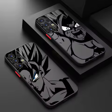 Luxury D-Dragon Ball Goku Frosted Translucent For Samsung A53 A52 A33 A32 A51 A71 A21S A13 A73 A50 A