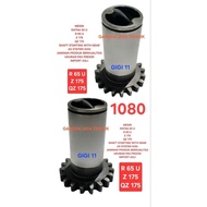 MESIN Shaft starting with gear as starter crankshaft complete starter gear ratna R65U Z175 QZ175 Ori