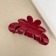 Kẹp Tóc Cỡ Lớn Kiểu Pháp Acetate Kẹp Cá Mập Cao Cấp Cho Phụ Nữ Phụ Kiện Tóc Màu Trắng Mới 2025 Kẹp T