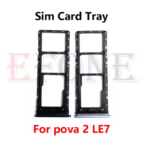 For Tecno Pova Neo LE6h 2 LG6n 3 LH6n 2 LE7 Sim Card Slot Tray Holder Sim Card Reader Socket