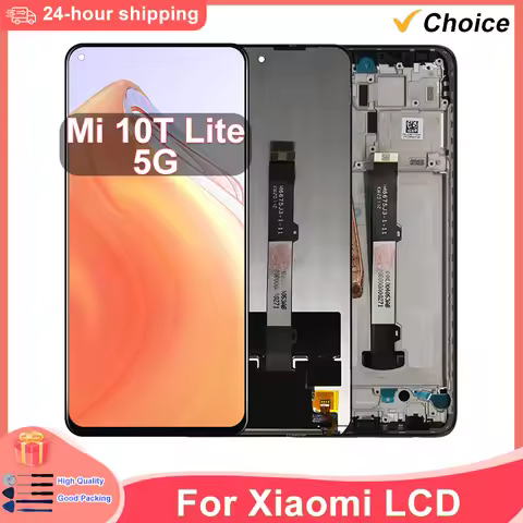 CHOICE IPS For XIAOMI MI 10T Lite 5G LCD M2007J17G Display Touch Screen Assembly Parts For XIAOMI 10