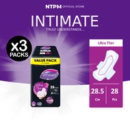 (M140) Intimate Night Ultra Thin Wing 285mm (14's x 2) x 3 packets - [FREE INTIMATE BAG] Sanitary Pa
