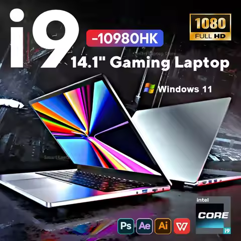 2026 Gaming i9 Laptop Windows 11 14.1"Intel Core i9 10980HK Computer 16GB RAM 1TB 2TB SSD Portable P