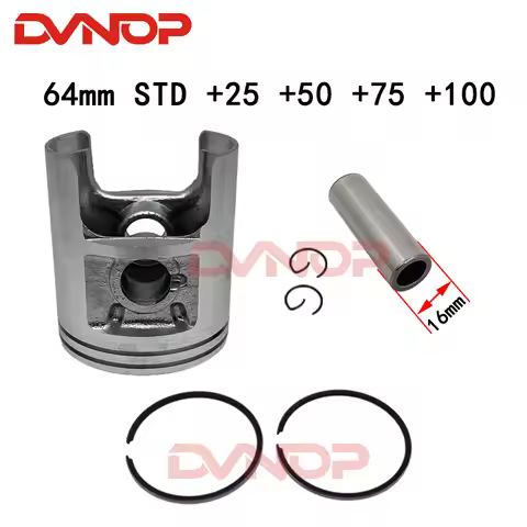 Motorcycle Piston Ring Kit For Suzuki TS185 185cc TS 185 Bore Size 64mm 64.25mm 64.5mm 64.75mm 65mm