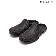 MATINO SHOES รองเท้าชายลำลองเปิดส้นหนังแท้ รุ่น MC/S 1501M - BLACK/BROWN/TORO