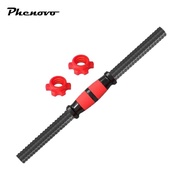 [Phenovo] Barbell Handle Threaded Handles Single Barbell Lifting with Nuts Dumbells Weights Set for 