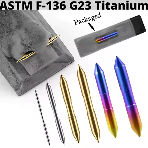 1PC G23 Titanium Tusk Septum Septum Spike 14G-2G Septum Tusk Rainbow Tusk Jewelry Tribal Straight Se