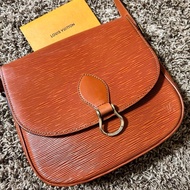 ⁺⊹古董精品⊹⁺┇LV 棕色EPI水波紋馬鞍包✦