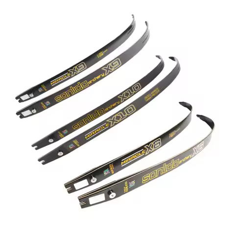 Sanlida Bow Limb Archery Miracle X8 X9 X10 ILF Limbs 14-46 LBS 66/68/70 inch Core Wood Entry-level R