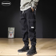 High End American Thick Cargo Pants Men Casual Slim Fit Outdoor Hiking Jogger Pants