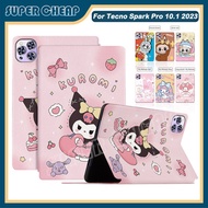 For Tecno Spark Pro 10.1 2023 PU Leather Case Soft TPU Back Cover Shockproof Tablet Case