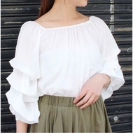 Women's White Shirt - 2 Hands (Size XL)