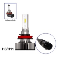 Local inventory in Malaysia 2PCS Mini Car LED Headlight 55W 11000LM H1 H3 H4 H7 H8/H11