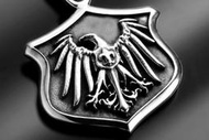 【創銀坊】帝國雄鷹 925純銀 墜子 哈雷 美軍 希特勒 納粹 nazi 老鷹 德軍 克羅心 盾牌 項鍊(P-6903)