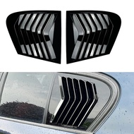 1Pair Rear Triangle Louver Air Splitter Window Sunshade Trim For BMW F20 Hatchback 118i 120i 2011-20
