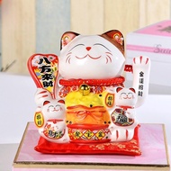 COMBO 2 Mèo thần tài vẫy tay Maneki Neko may mắn cao 16cm mã XH152 gốm sứ cao cấp trang trí văn phò