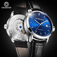 OCHSTIN Master Series Automatic Mechanical Mens Watch Leather Strap Banquet Party Elegant Gentleman Cold Mechanical Watch LYUE