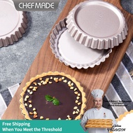 [CHEFMADE.os] 1pc/4pcs 4"Non-stick Tart Pan Round Pie Tart Mould Acuan Cheese Pizza Pan Dish Baking 