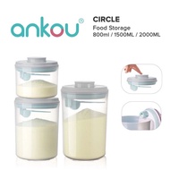 ANKOU AIR TIGHT MILK POWDER CONTAINER (CIRCLE/ SCRAPER )