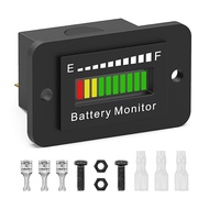 12V 24V 36V 48V 60V 72V LED Battery Monitor Gauge Battery Gauge Indicator Lithium Ion Battery Tester