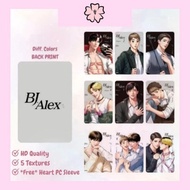 BJ ALEX Manhwa Lezhin Edition High Quality Photocards with Heart Sleeve | yinghua | sakuravi