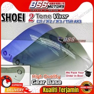 Shoei 2 Tone Visor CJ1 / AX3 / V10 / JF2 J Stream Jack / JF3 J Force /TSR Original & Copy Helmet all