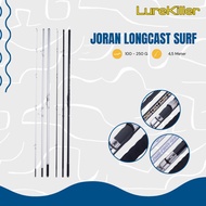 Lurekiller LongCast Surf Fishing Rod Fuji japan 4.5M CW 100-250G realseat Fuji And DPS JP026