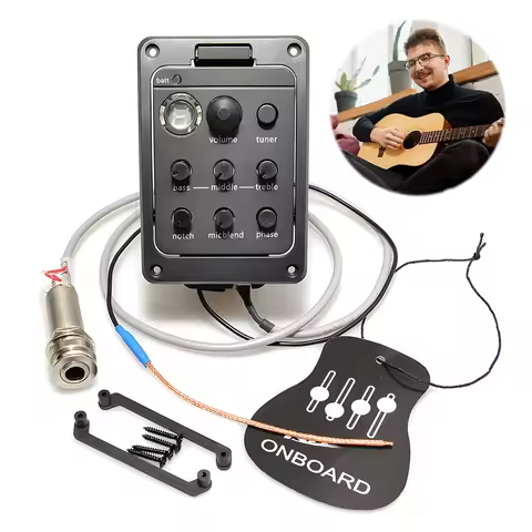 For Fishman 301 Acoustic Guitar Pickup Electric Box Equalizer for Fishman Presys Blend Preamp EQ Tun
