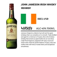 John Jameson Triple Distilled Irish Whisky 爱尔兰威士忌 700ml