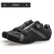 FESA Santic Men Cycling Unlocked Shoes Reflective Road MTB Bike Bicycle Shoes Breathable Shoes Men Rubber