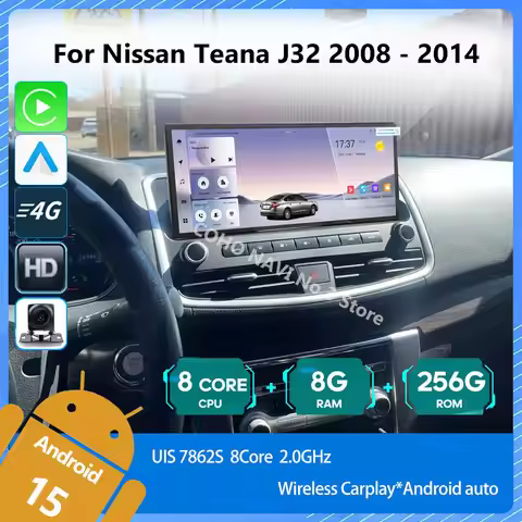 For Nissan Teana J32 2008 - 2014 1920*720 Resolution UIS 7862S Octa-core 8+256gb Car Navigation CarP