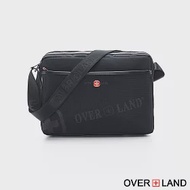 OVERLAND - 美式十字軍 - LOGO浮印拉鍊側背包 - 3141