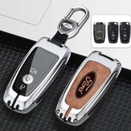 5Km เคสทำจากหนังสังกะสีอัลลอยเต็มตัวเคสกุญแจรีโมตสำหรับ Ford Ranger Rapter Focus Everest Explorer Fi